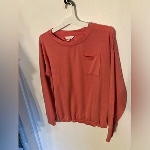 Lauren Conrad long sleeve shirt peach color in size Medium. Excellent condition